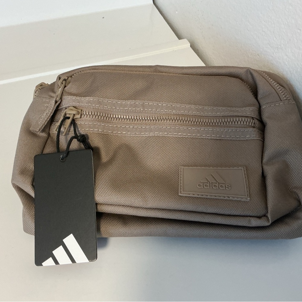 Adidas Beige Ramble Cross Body Belt Bag New and Cool